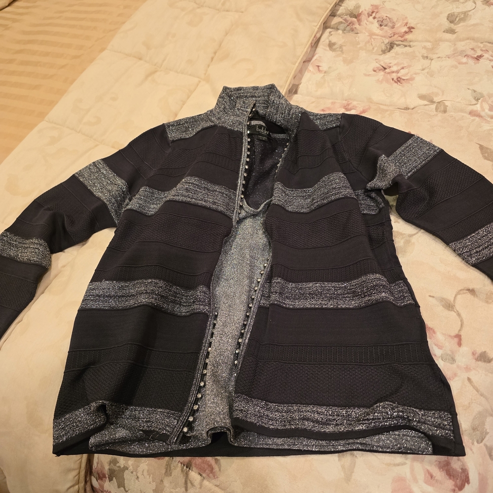 Belldini Sparkling Black and Silver Knit